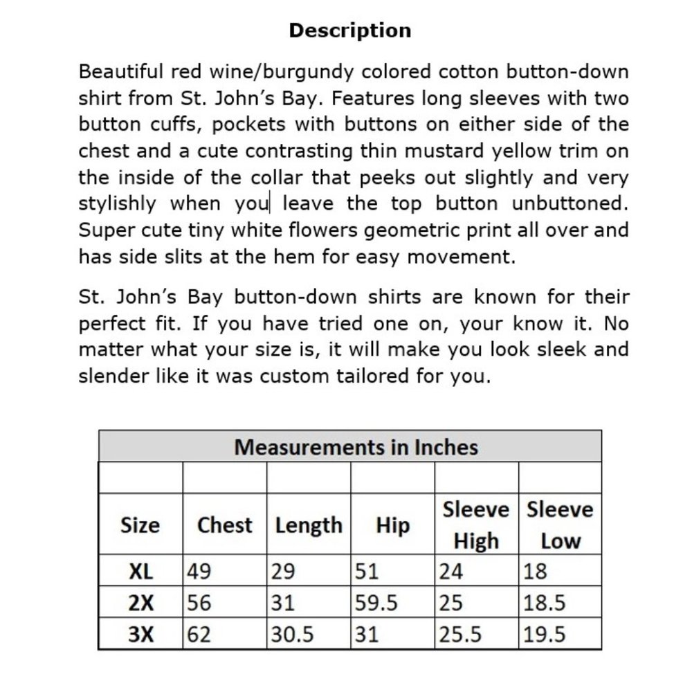 ⛔️SOLD OUT⛔️ SJB Burgundy Boho Button-Down Shirt - Picture 15 of 15